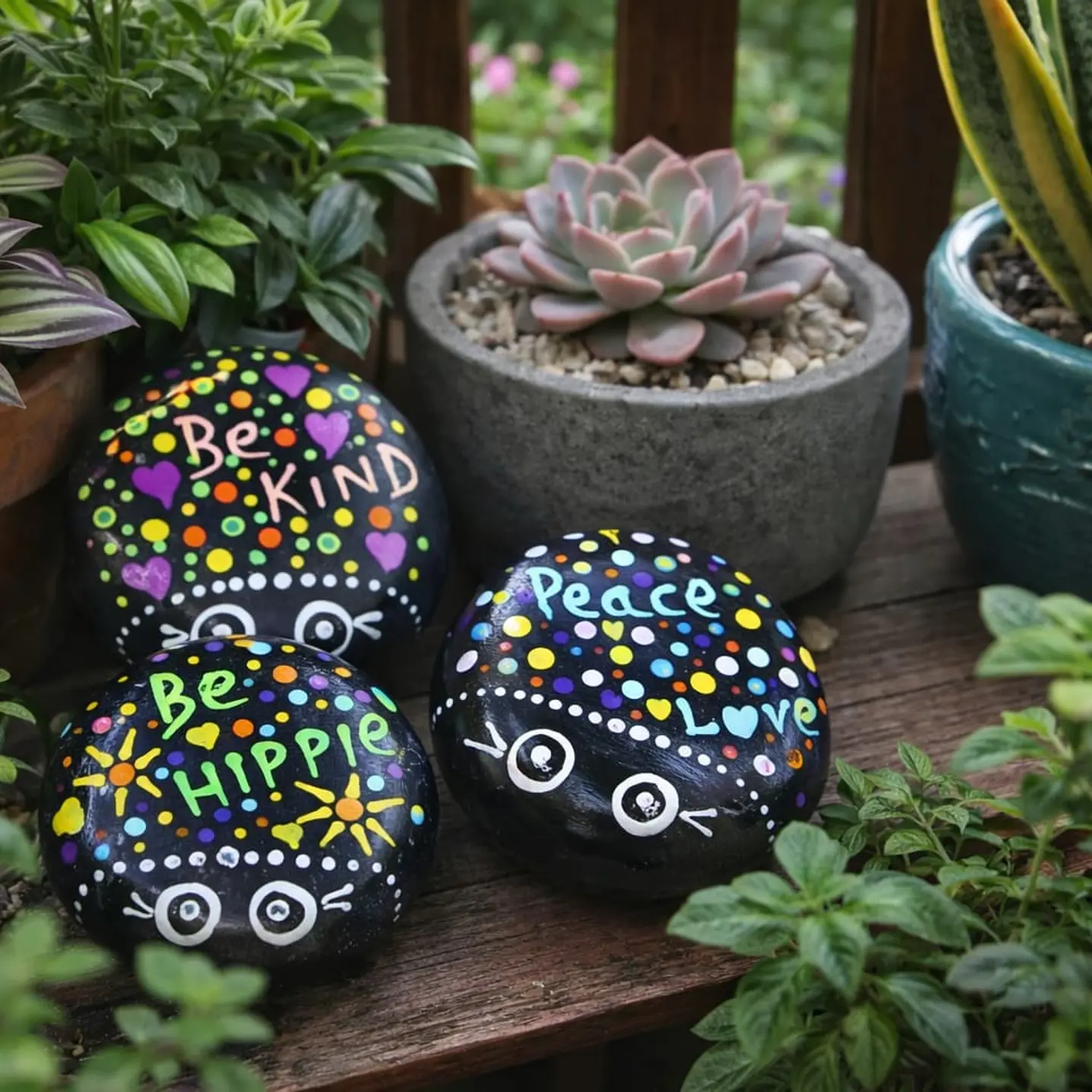 PIEDRA CONJUNTO LADYBIRD HIPPIES 6,5 CM 3