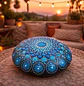 PIEDRA MANDALA ORBITAS AZULES 10 CM - Miniatura 1