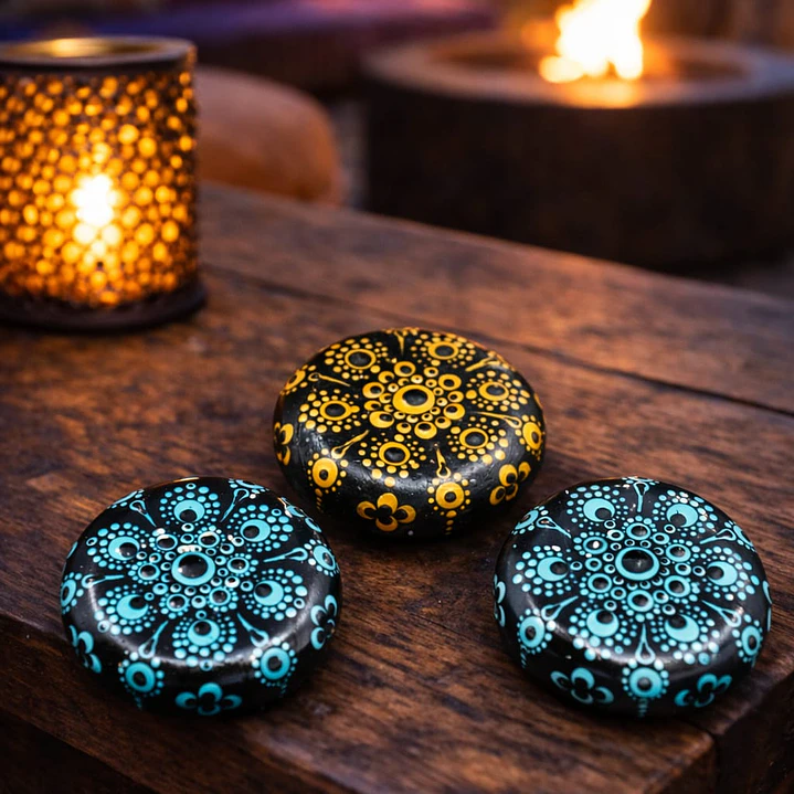 PIEDRA GOLD & BLACK 6,5CM  1