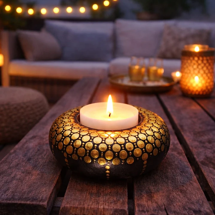 PORTA VELON GOLD 10 CM 1