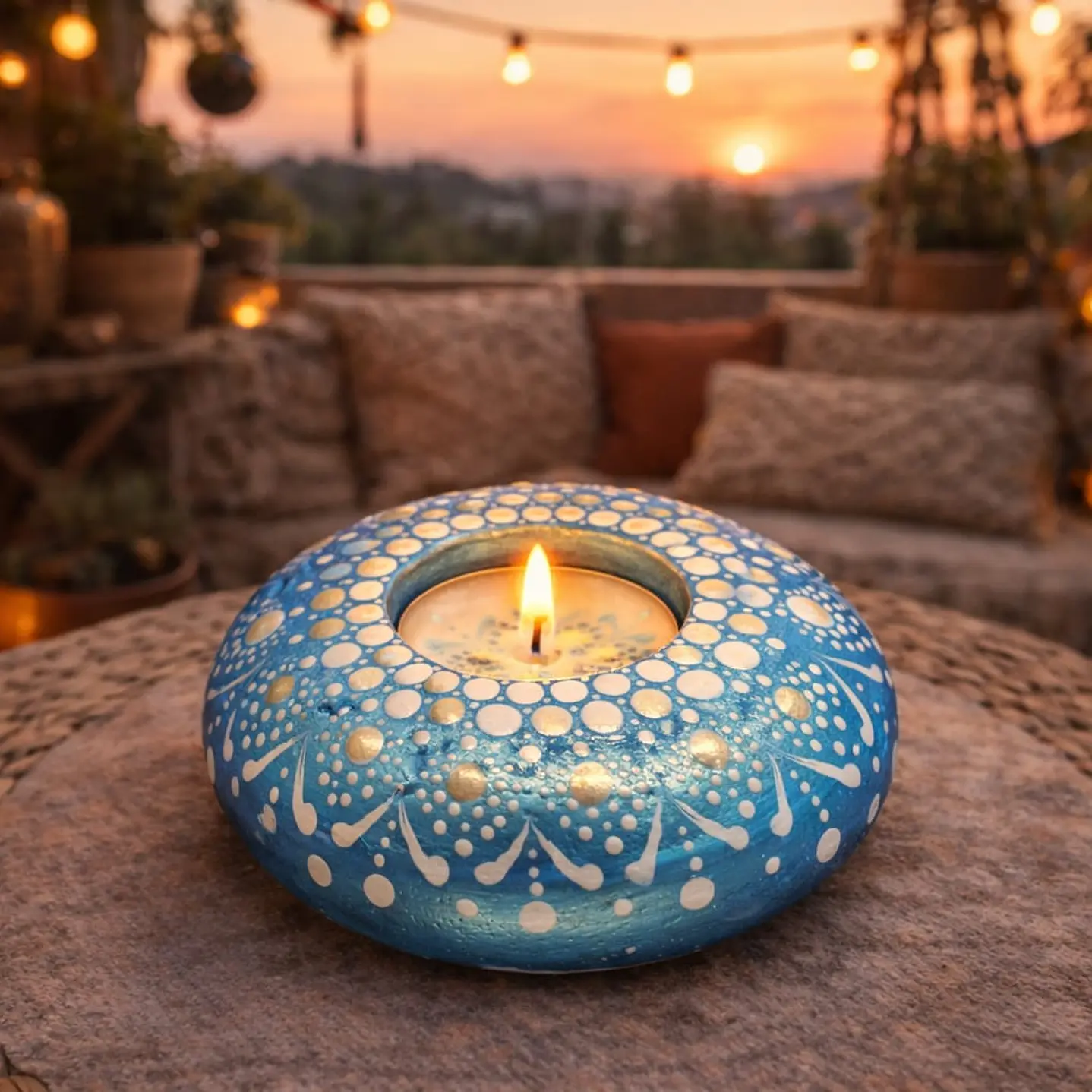 PORTA VELAS COPO DE NIEVE 10 CM  1