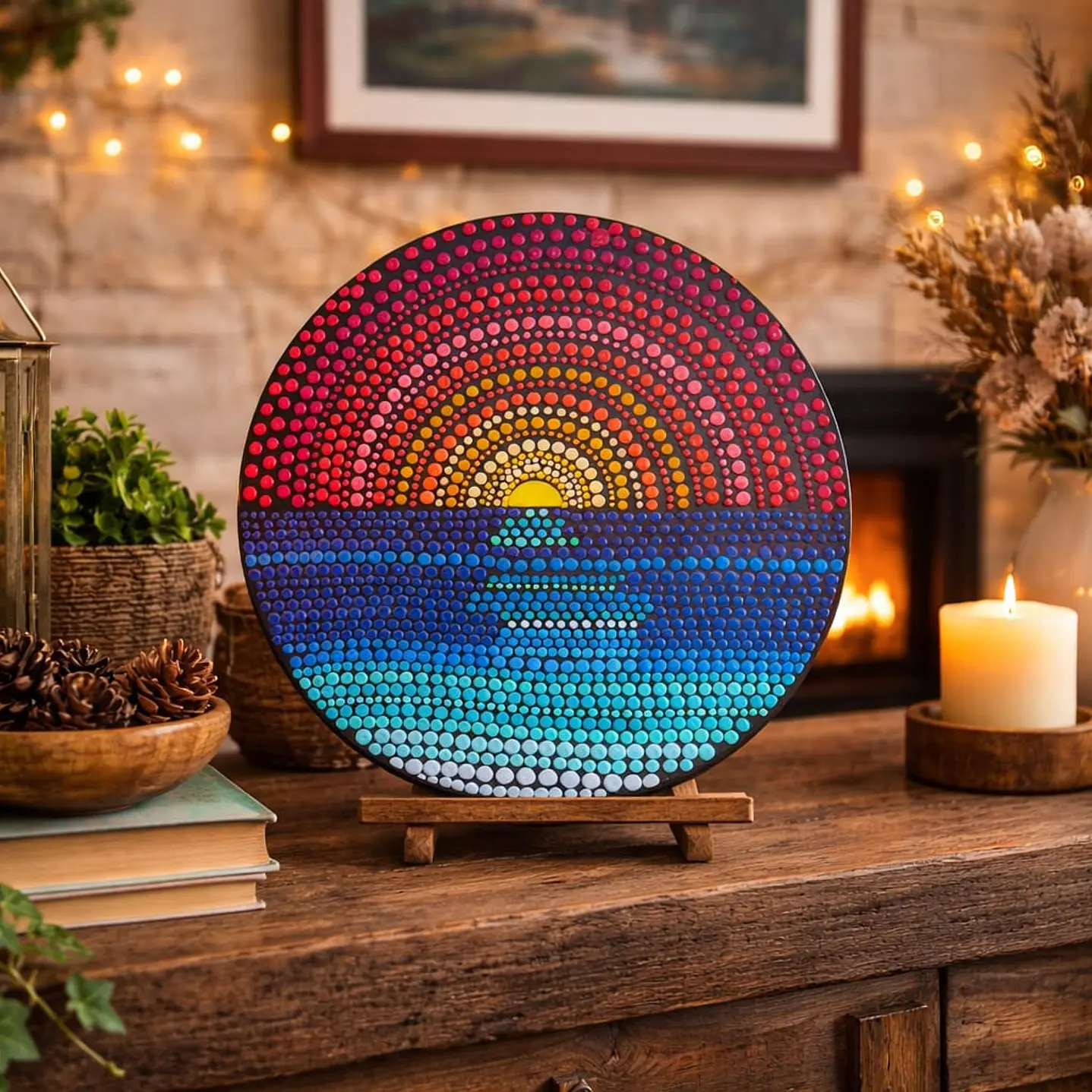 MANDALA SUNSET 20 CM 1