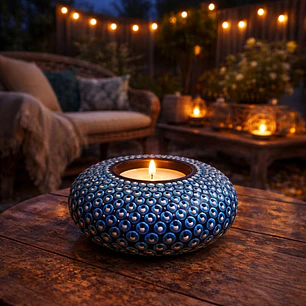 PORTA VELA MIL OJOS 10 CM