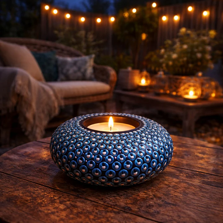 PORTA VELA MIL OJOS 10 CM 1