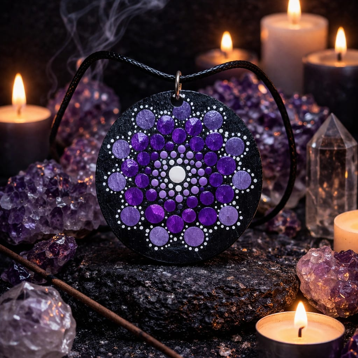 Colgante chakra morado