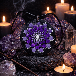Colgante chakra morado
