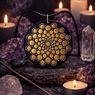 Colgante chakra dorado