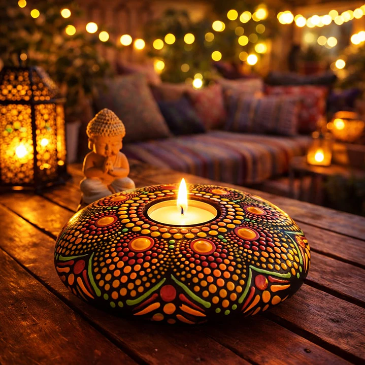 PORTA VELAS GRANDE 15 CM BOB MARLEY  1