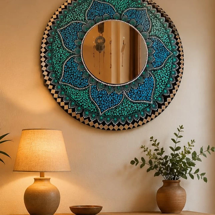 ESPEJO MANDALA FIORE 45 CM 1