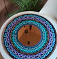 ESPEJO MANDALA TURQUESA Y MORADO 70 CM  - Miniatura 3
