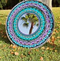 ESPEJO MANDALA TURQUESA Y MORADO 70 CM  - Miniatura 4