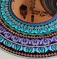 ESPEJO MANDALA TURQUESA Y MORADO 70 CM  - Miniatura 6