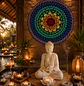 MANDALA PARED  CHAKRAS 90 CM - Miniatura 1
