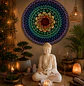 MANDALA PARED  CHAKRAS 90 CM - Miniatura 3