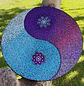 MANDALA YING YANG MORADO Y CELESTE 50 CM - Miniatura 1