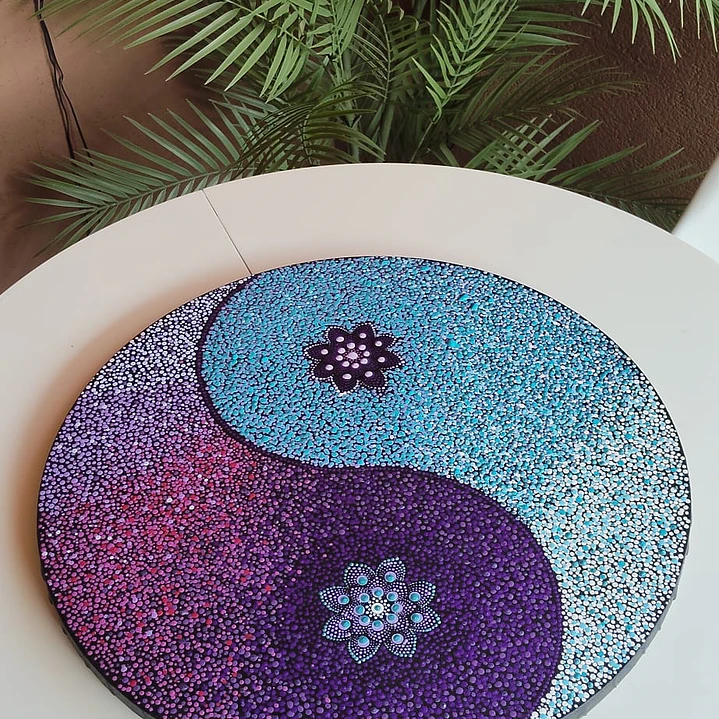 MANDALA YING YANG MORADO Y CELESTE 50 CM 4