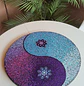MANDALA YING YANG MORADO Y CELESTE 50 CM - Miniatura 4