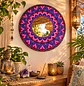 ESPEJO MANDALA MORADO Y ROSA 70 CM - Miniatura 1