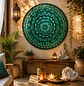 MANDALA PARED 4 CHAKRA VERDE 90 CM - Miniatura 3