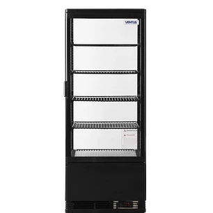 Vitrina Pastelera Vertical Sobremesa Cuadrada Negra 98 Lts Vert-98R Ventus