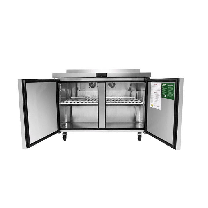 Mesón Refrigerado 2 Puertas Acero Reforzado 379L MGF8409-MRR48