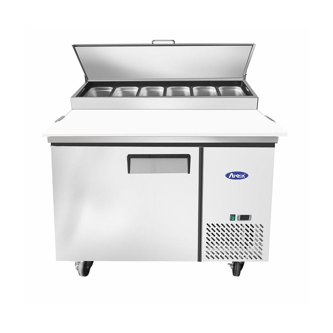 Mesón Pizzero 1 Puerta Acero 275L MPF8201-MPIZ48