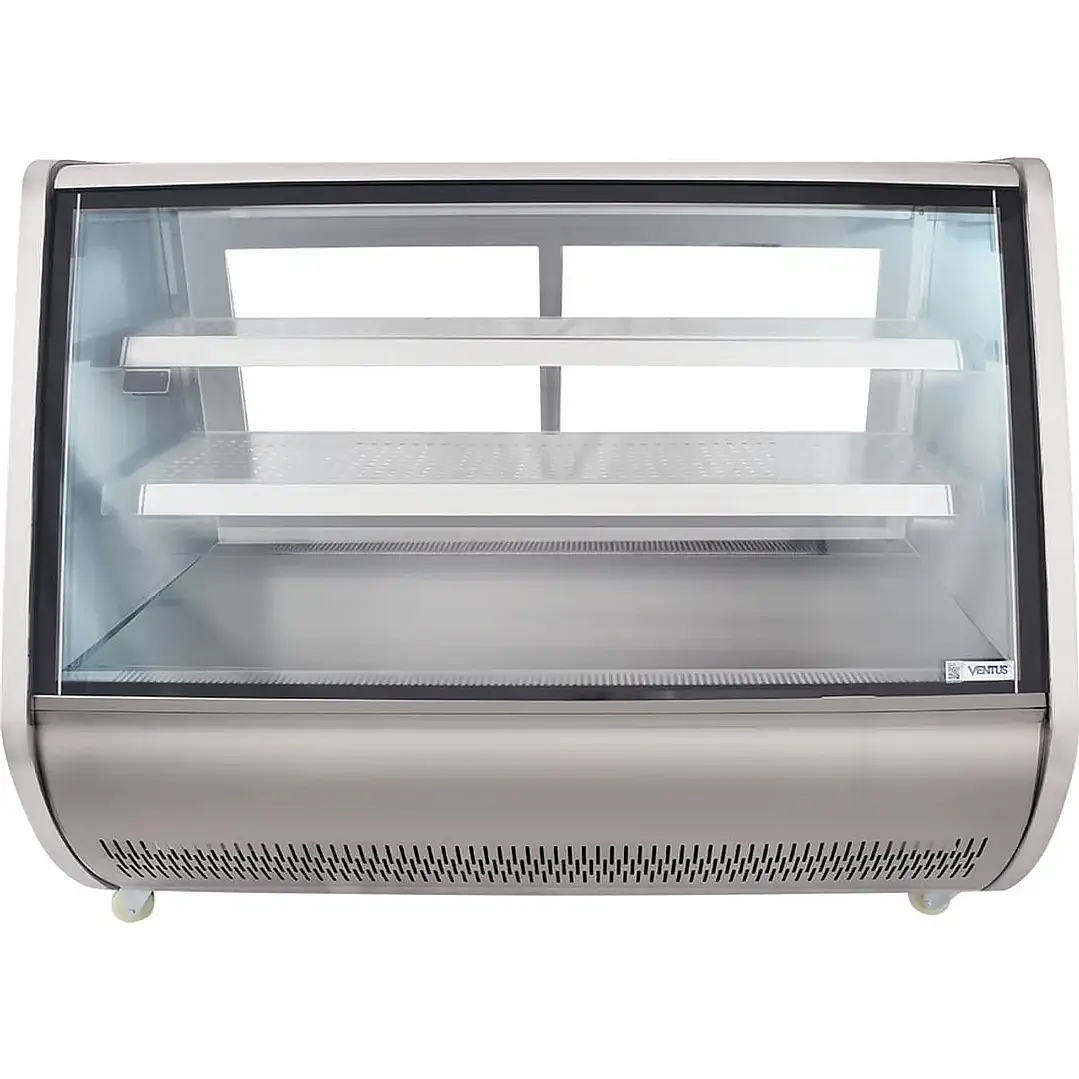 Vitrina Refrigerada Vidrio Curvo Fer-1500 Inox. Ventus 1