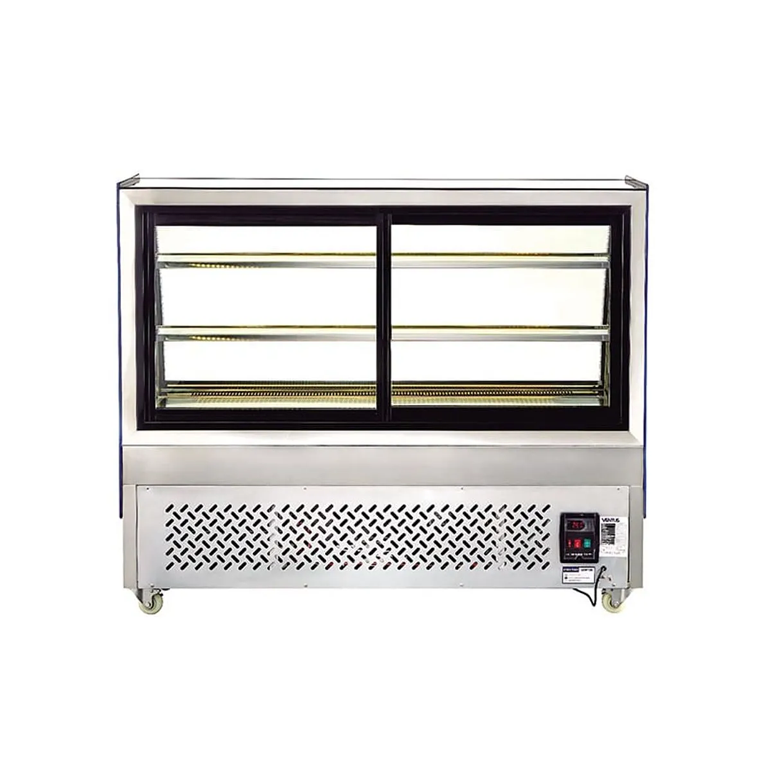Vitrina Refrigerada Vidrio Curvo Fer-1500 Inox. Ventus 3