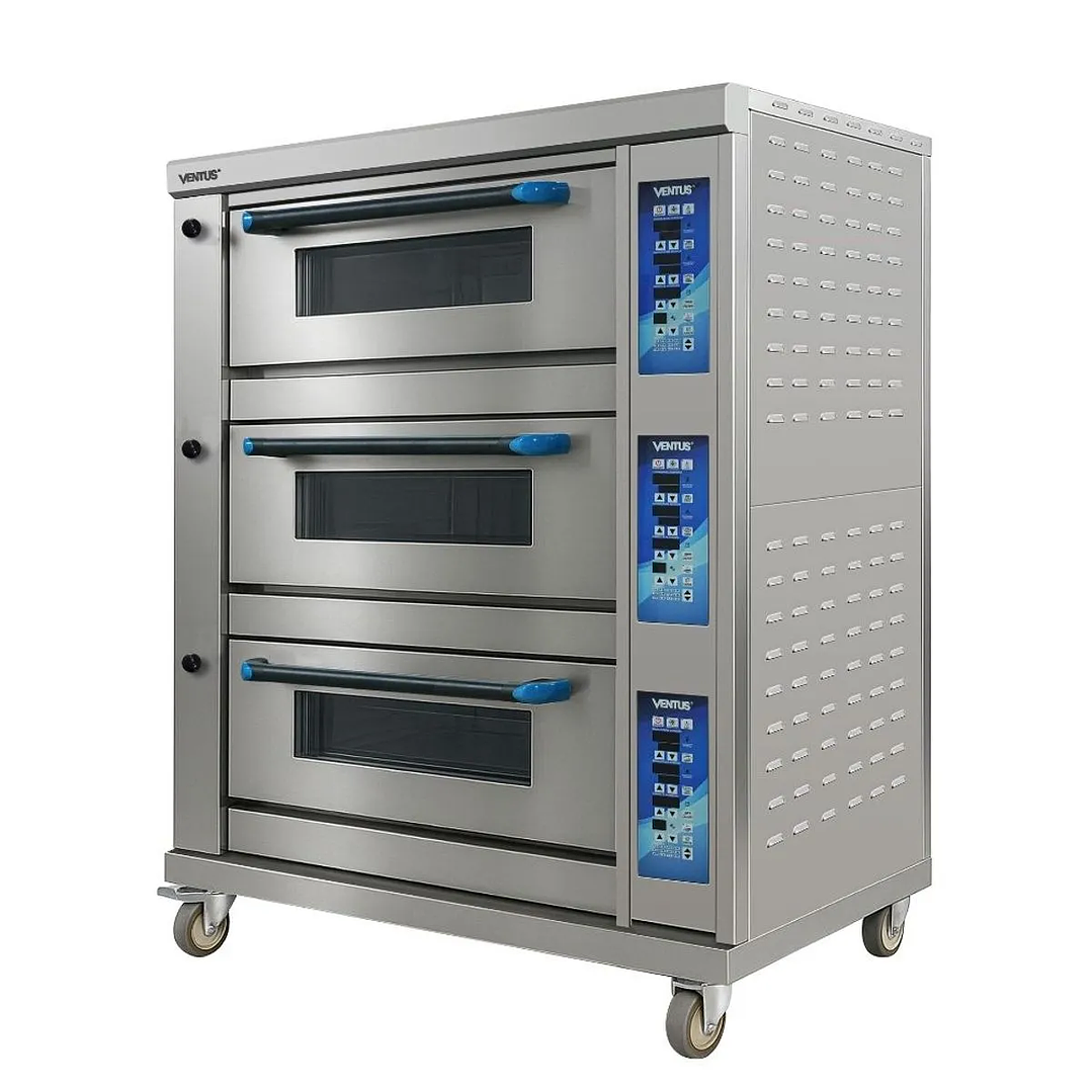 Horno piso gas 3 niveles 2 bandejas VHPG-3C Ventus 1