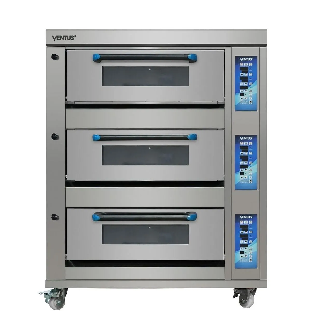 Horno piso gas 3 niveles 2 bandejas VHPG-3C Ventus 2