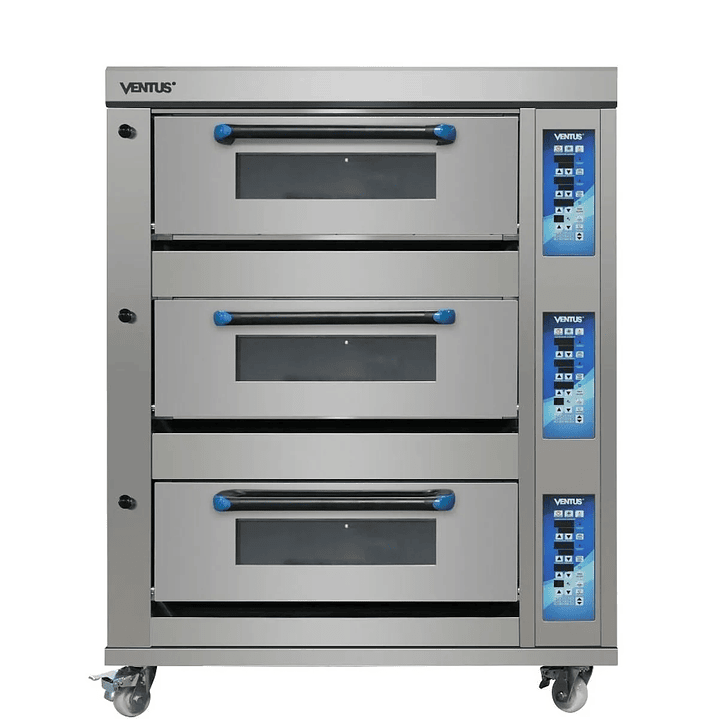 Horno piso gas 3 niveles 2 bandejas VHPG-3C Ventus 2