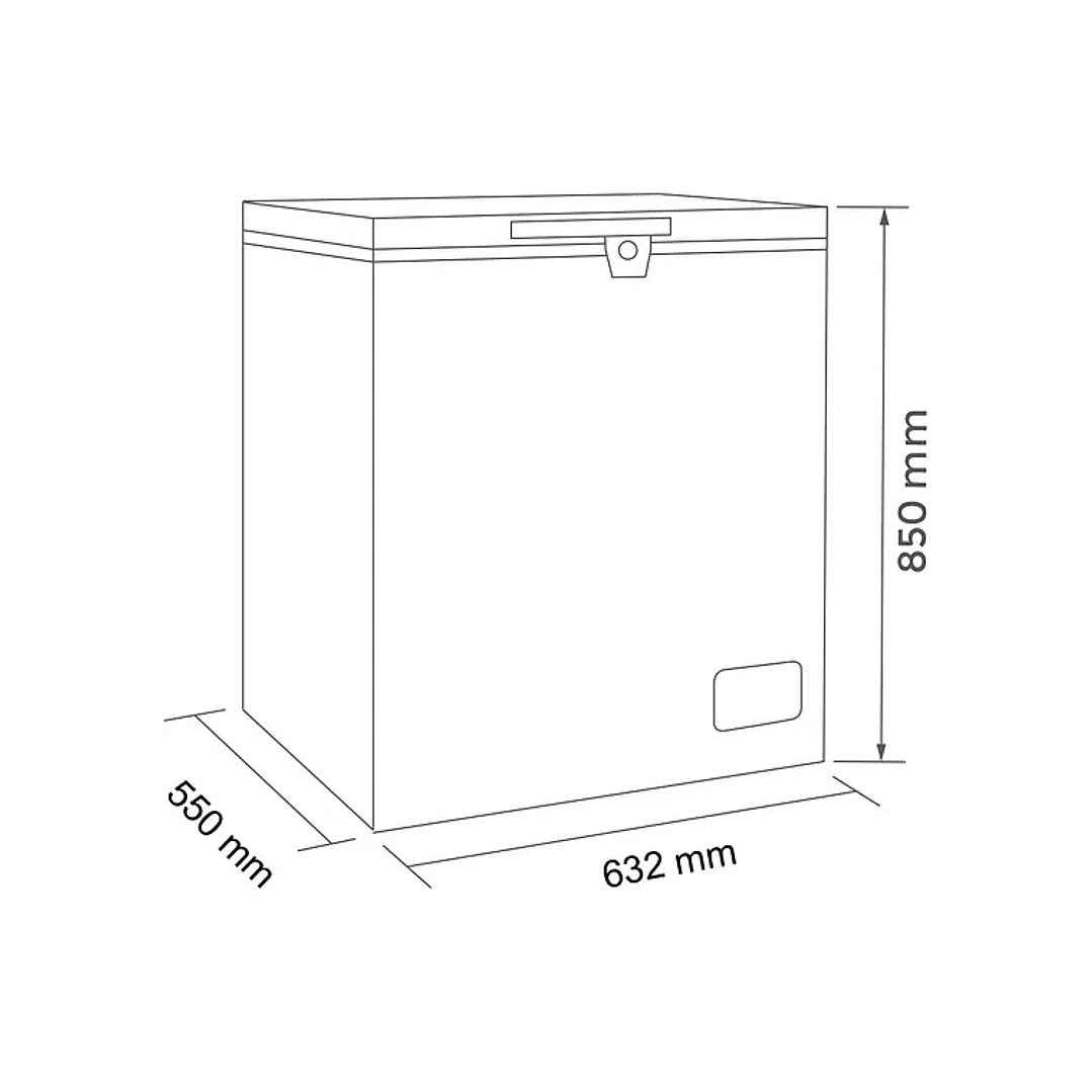 Congelador dual tapa dura 145 LT Descripción 3
