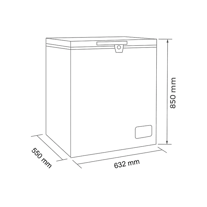 Congelador dual tapa dura 145 LT Descripción 3