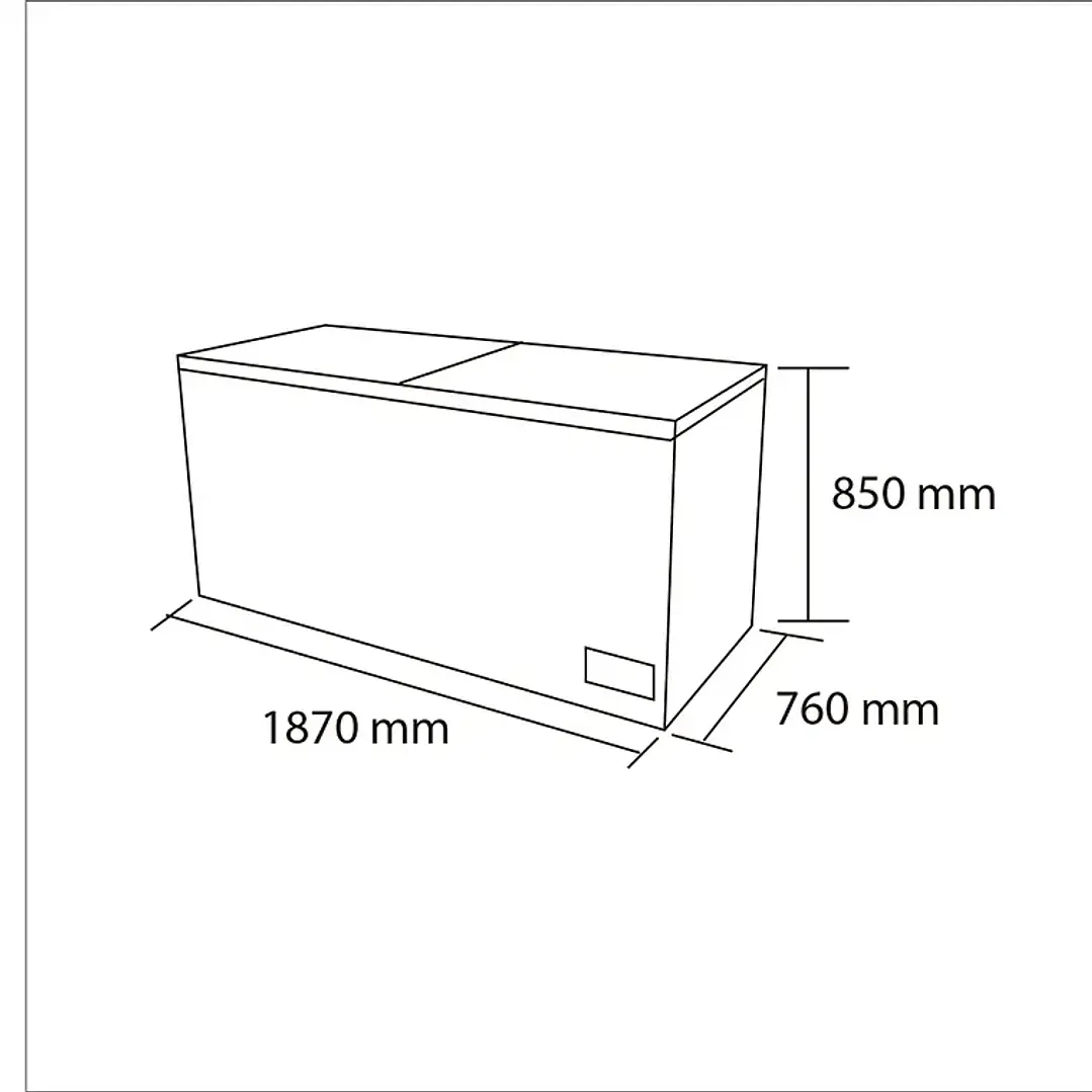 Congelador dual tapa dura 612 LT 3