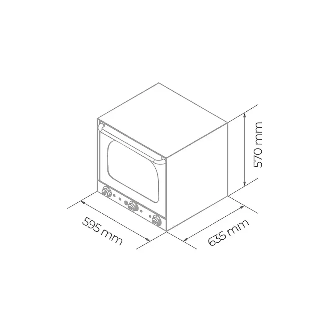 Horno Convector con Humificador Mai Gas 4 Bandejas 3