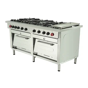 Cocina 8 Pl.+ 2 hornos +.Chq. GLP Descripción