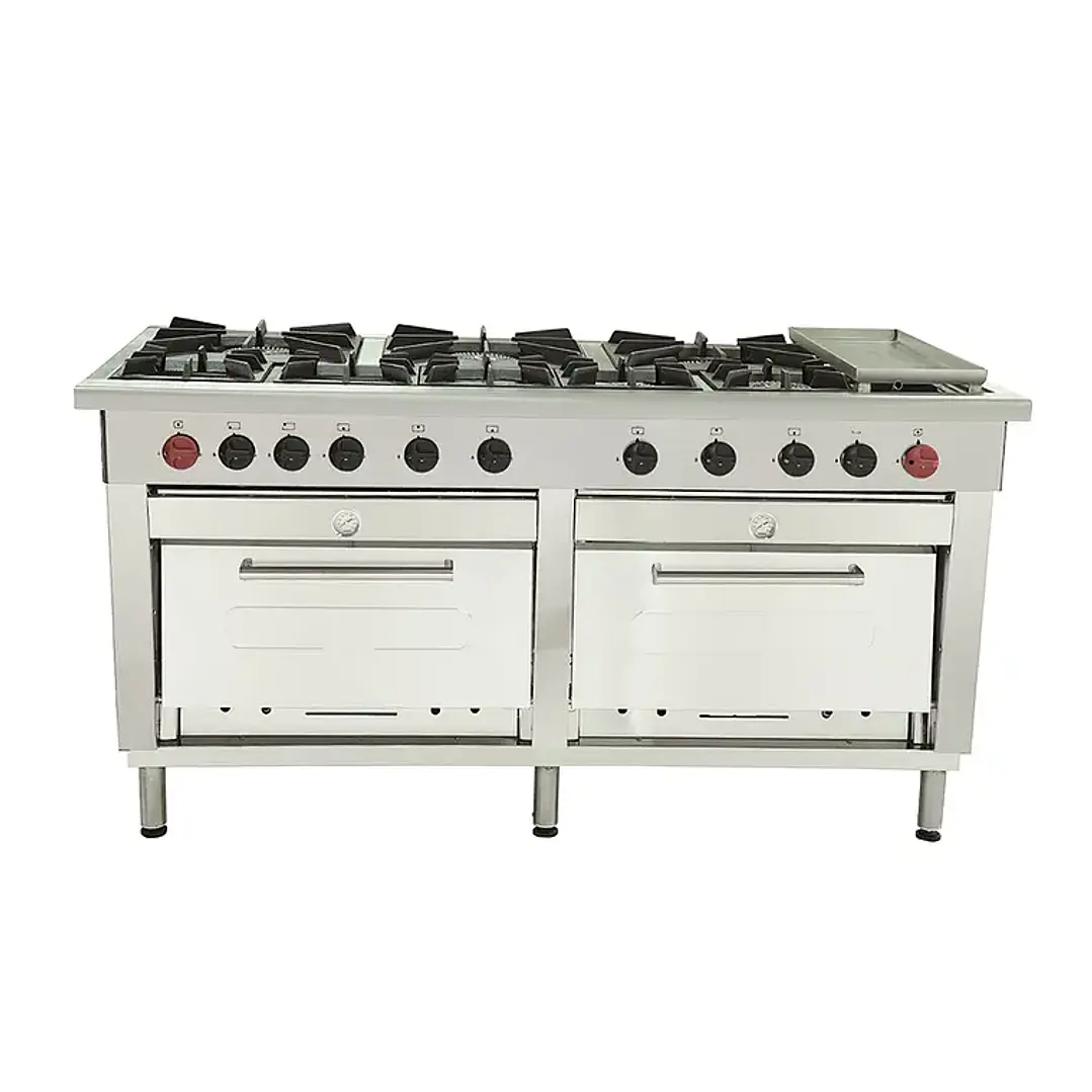 Cocina 8 Pl.+ 2 hornos +.Chq. GLP Descripción 3