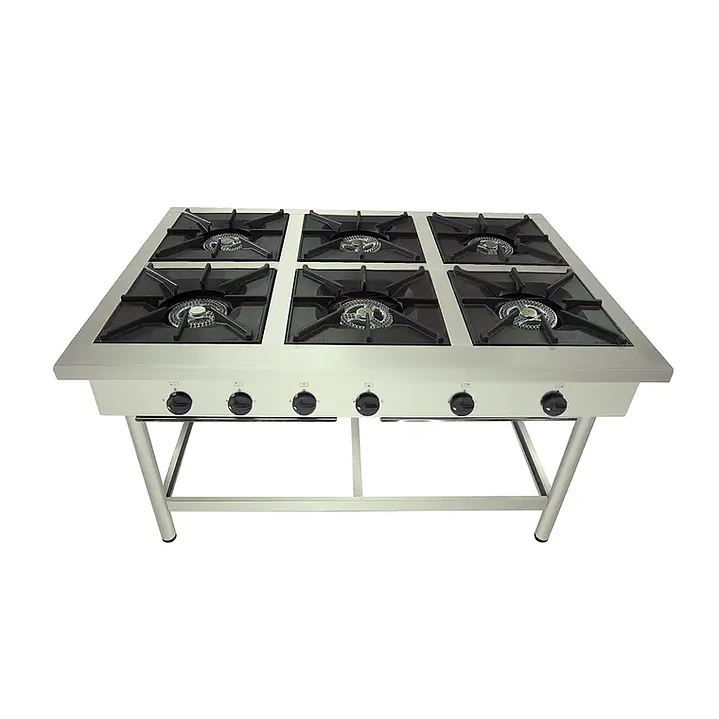 Anafe 6 parrillas 43x43 cm. GLP 2