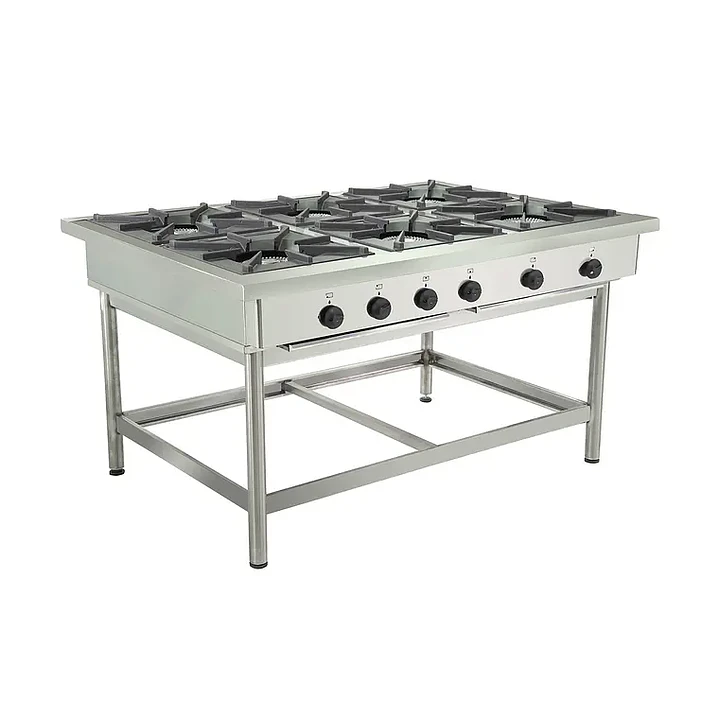 Anafe 6 parrillas 43x43 cm. GLP 3