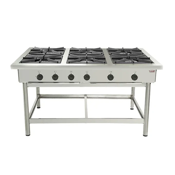 Anafe 6 parrillas 43x43 cm. GLP 1