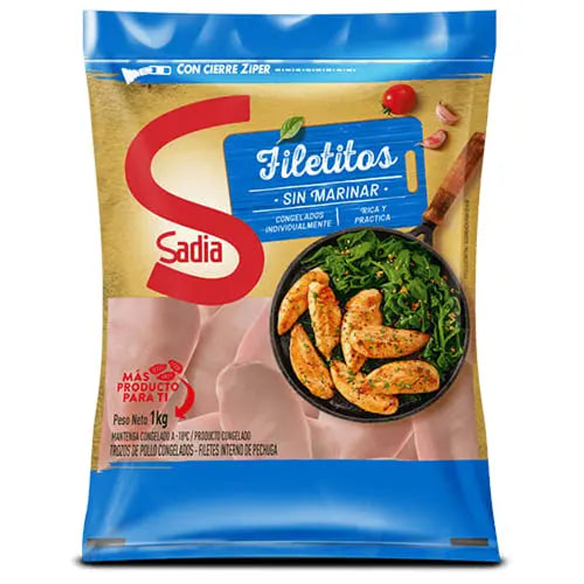 Filetitos de Pollo sin Marinar Sadia 1KG 1