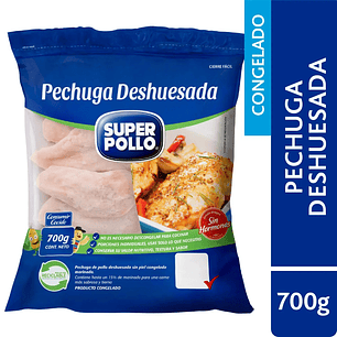 Pechuga de Pollo Deshuesada Super Pollo 700GR