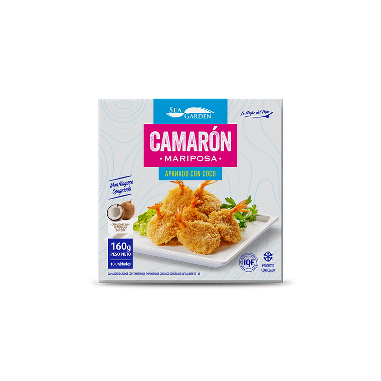 Camarón Apanado Mariposa 51/60 Sea Garden 160GR 1