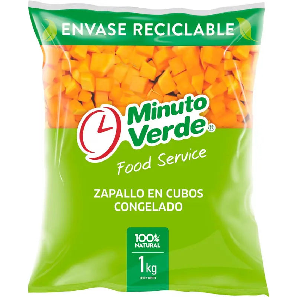 Zapallo Cubo Minuto Verde 1KG 1