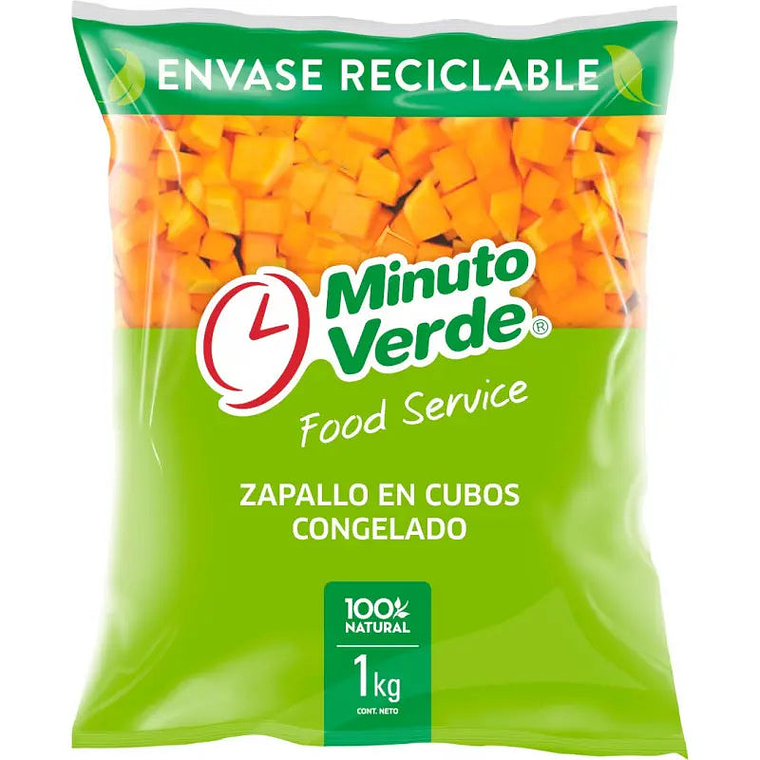 Zapallo Cubo Minuto Verde 1KG 1