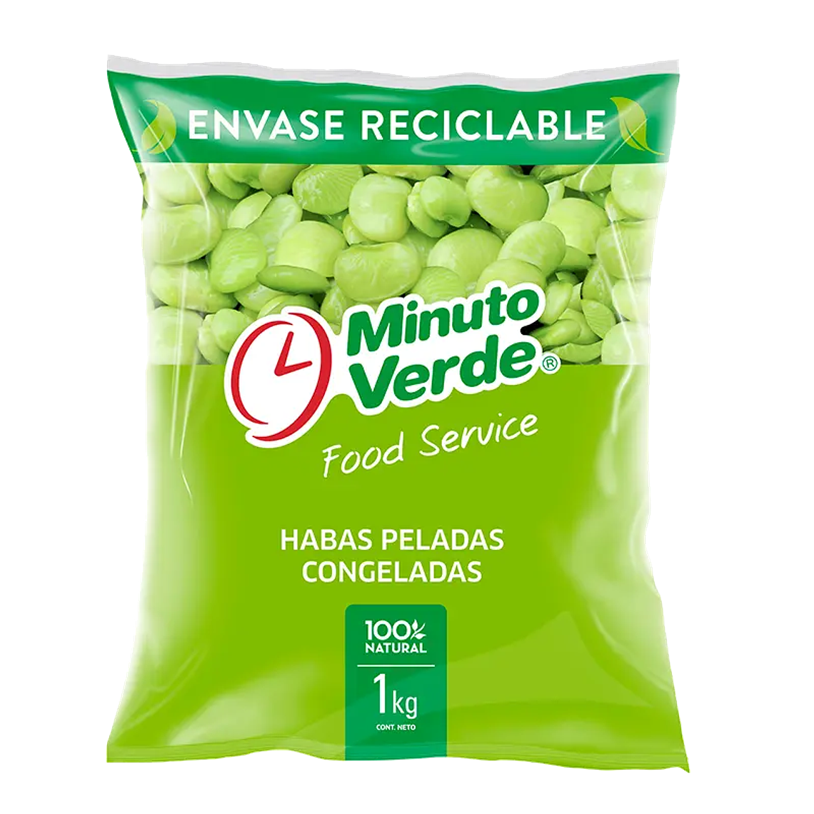 Habas Peladas Minuto Verde 1KG 1