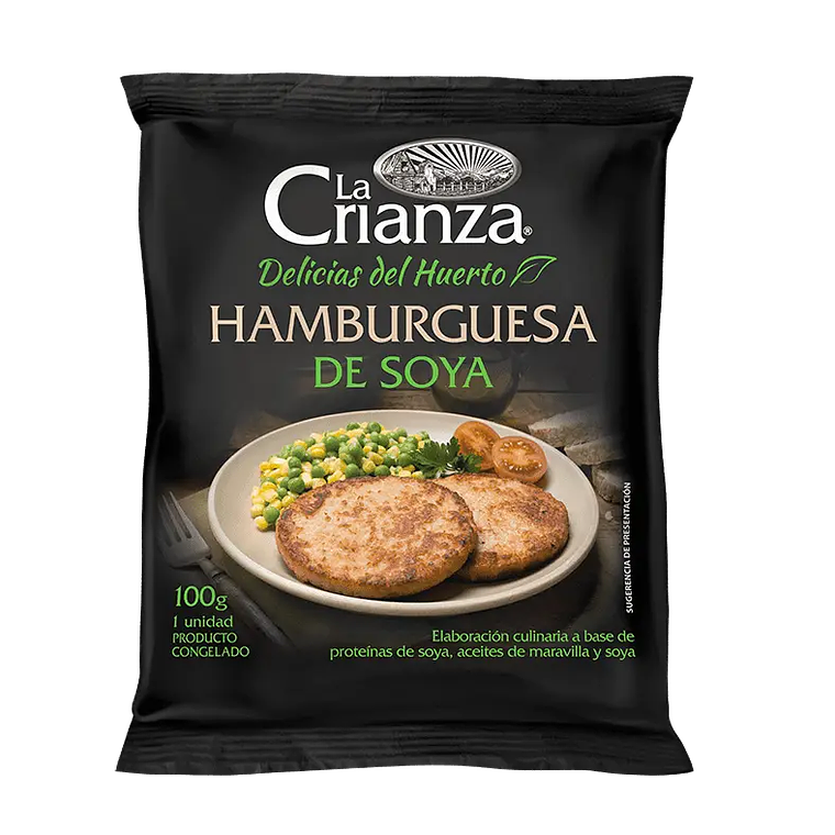 Hamburguesa Soya La Crianza 100GR 1