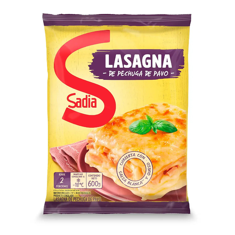 Lasagna Pechuga de Pavo Sadia 600GR 1