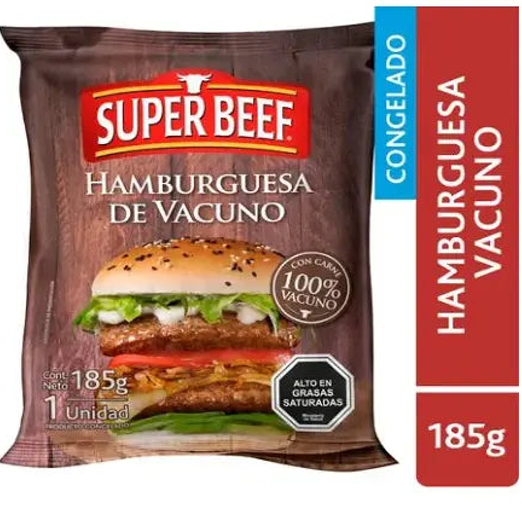 Hamburguesa Vacuno Super Beef 2UN 200GR 1