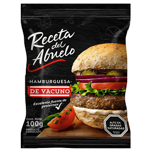 Hamburguesa Vacuno Receta del Abuelo 100GR